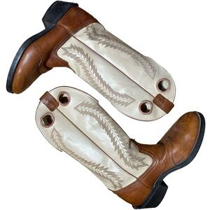 Authentic Cowboy Boots Men’s 9.5 EE Brown & Tan Leather 8906
